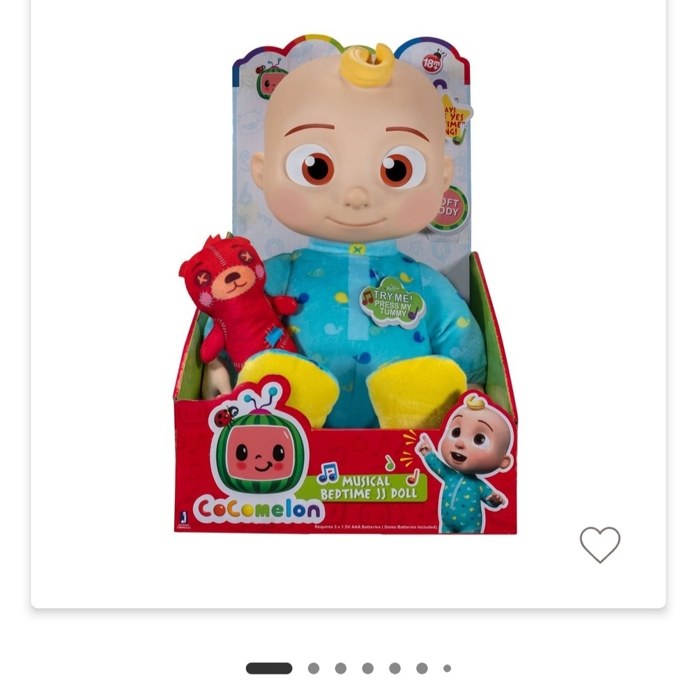 Musical Bedtime JJ Doll - Blue and Yellow